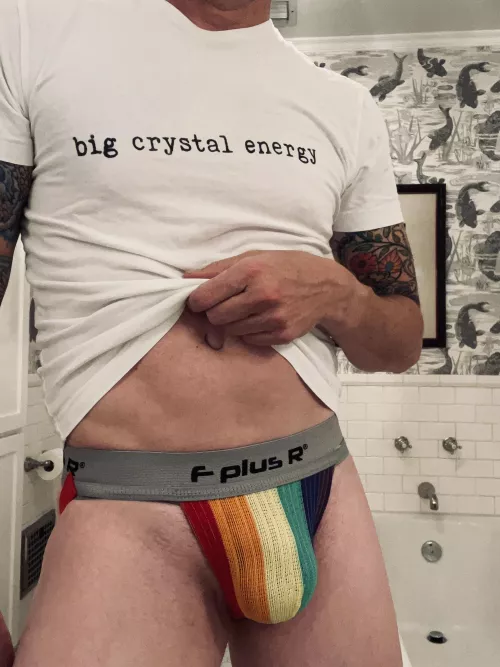 So, I got this as a novelty but it is crushing my junk. by WhiteBriefsShowoff