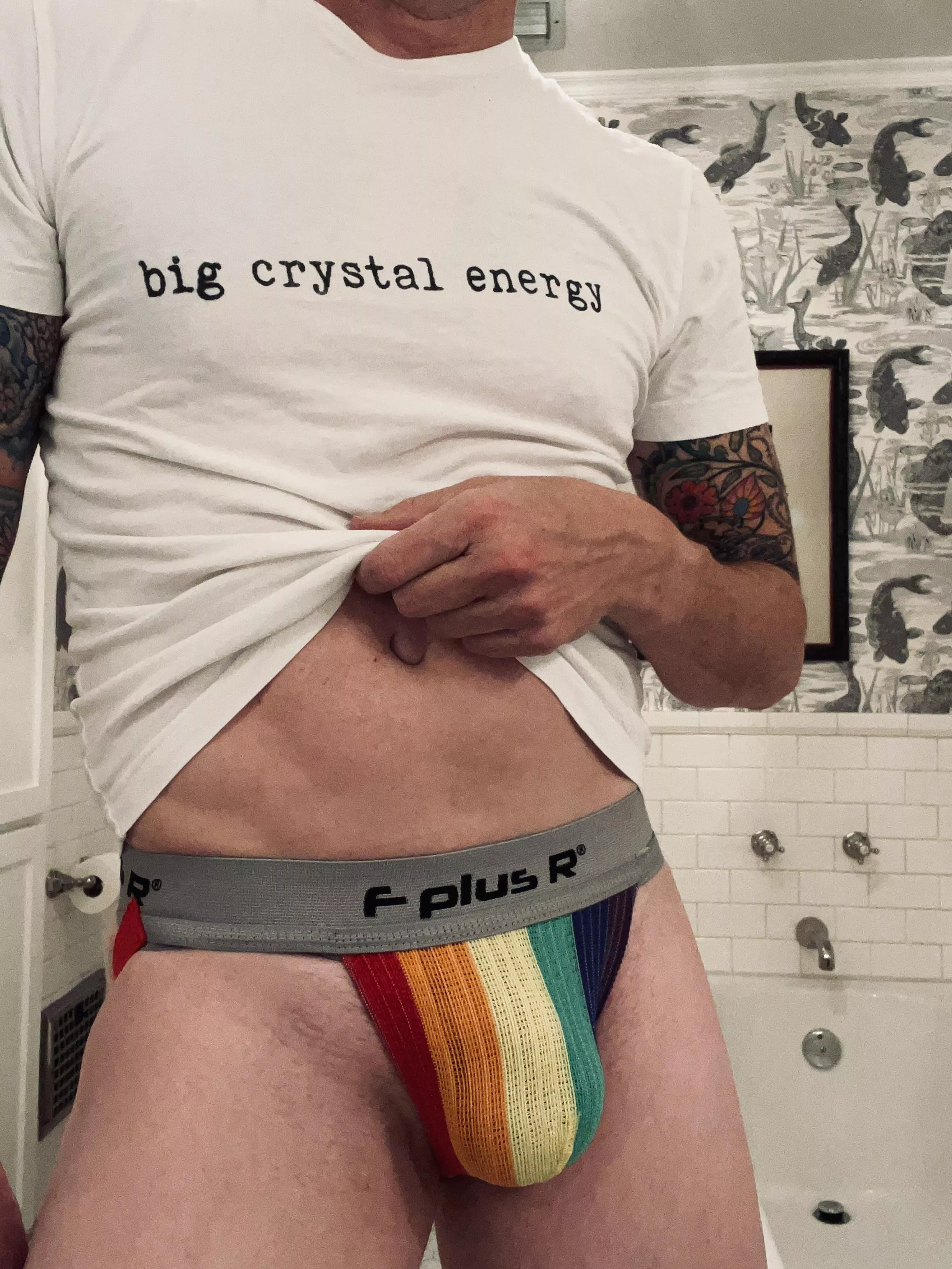 So, I got this as a novelty but it is crushing my junk. posted by WhiteBriefsShowoff