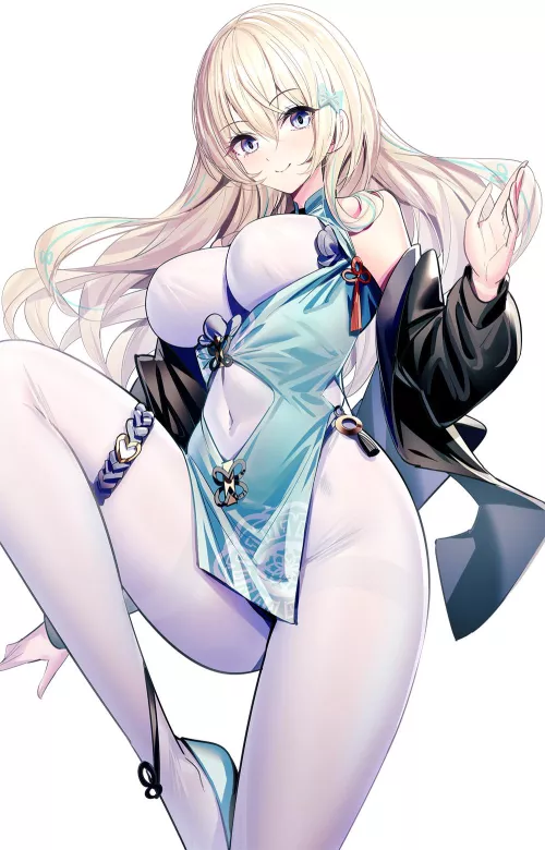 White Body Stocking  by CheetahSperm18