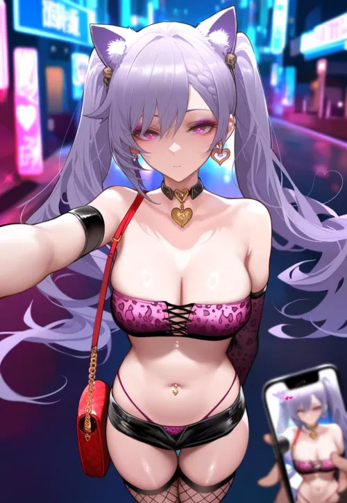 Corrupted Keqing [Genshin Impact] by CheetahSperm18