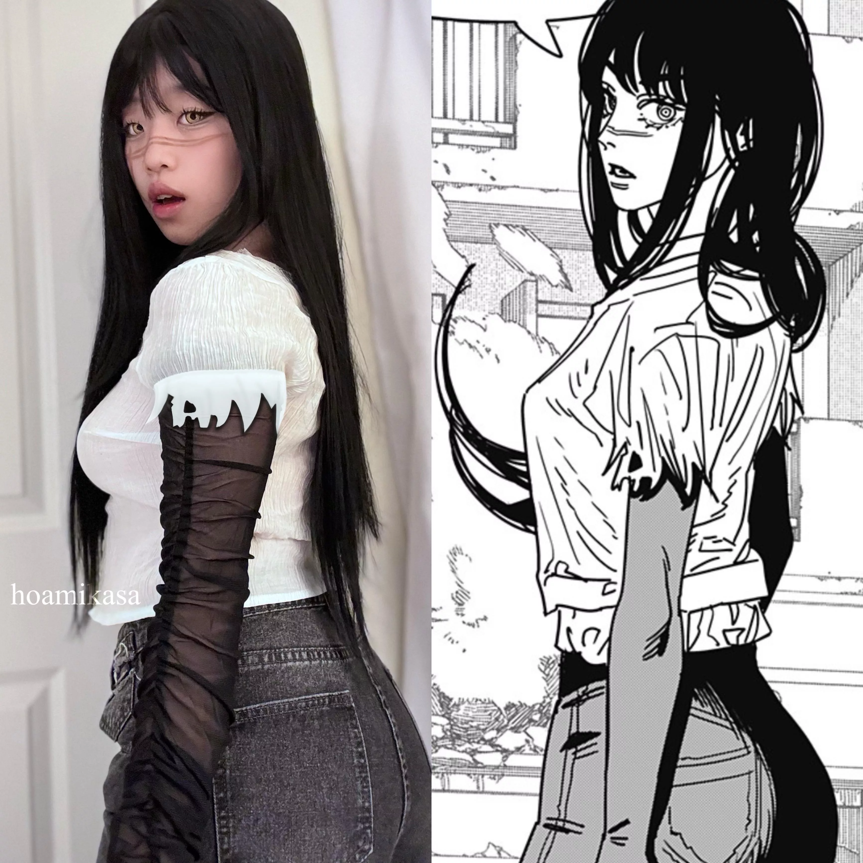 cosplaying yoru from this chapter (@hoamikasa) posted by swtnrhoami