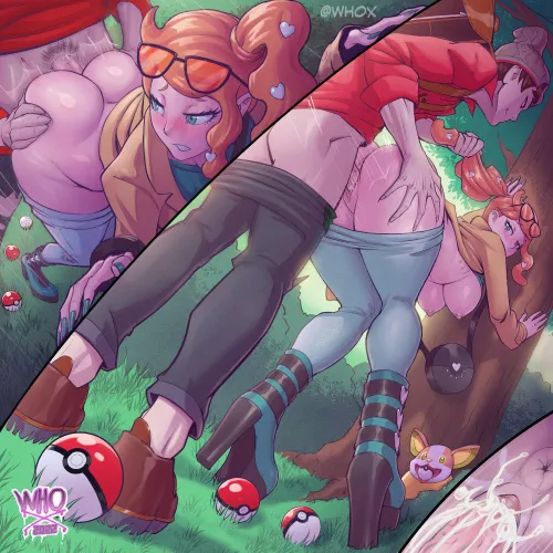 Draining his poke balls by Gimme_tongues