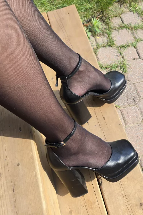 Heeled sandals anyone by popruzhinka