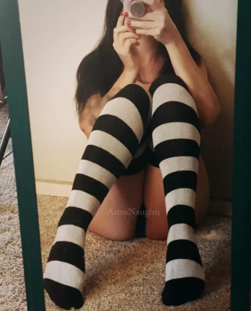 I love cozy stripey socks [selling] by AstraNaughty321