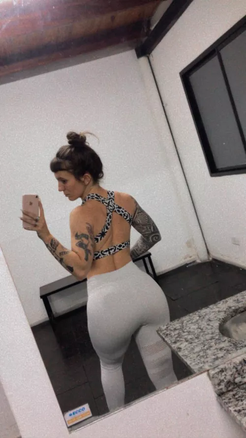 I love to show you my ass in leggings!	 by Kittyinpinkk