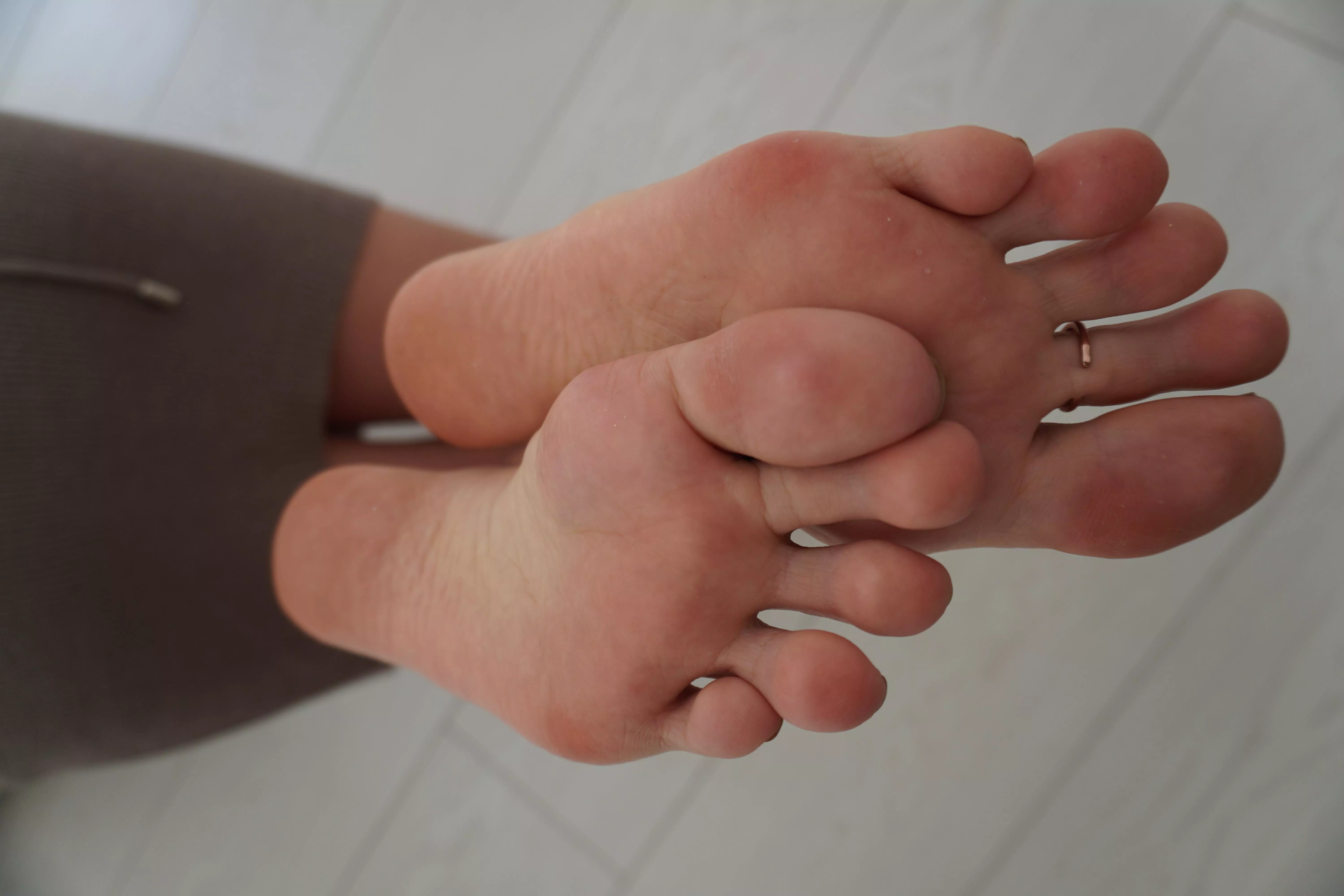 I love wearing a ring on my long toes posted by iris_vega