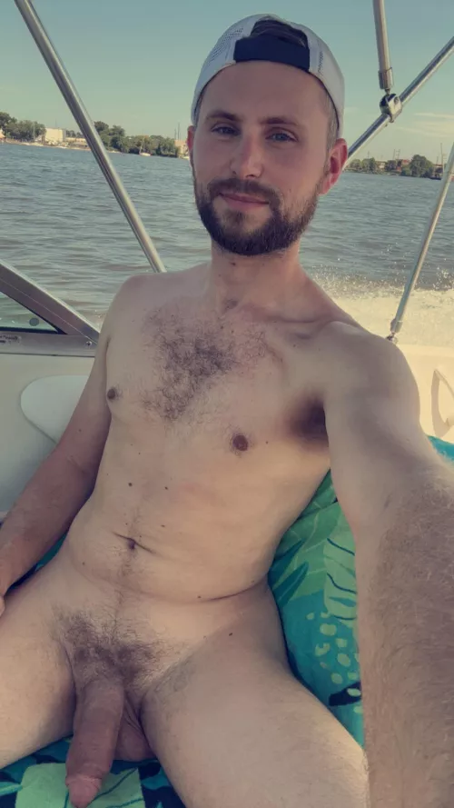 It’s my buddy’s rule to be naked on the boat  by NakedNatureGuy
