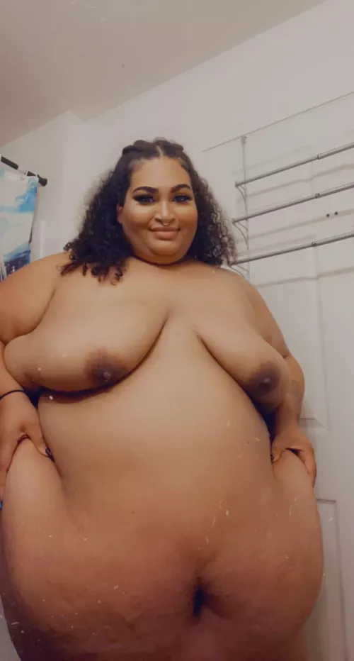 Look how soft and fat my belly is! by AmberWild420