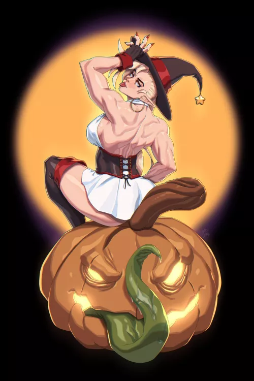 Pumpkin Witch [@R62_art] by TheTMoneyMan