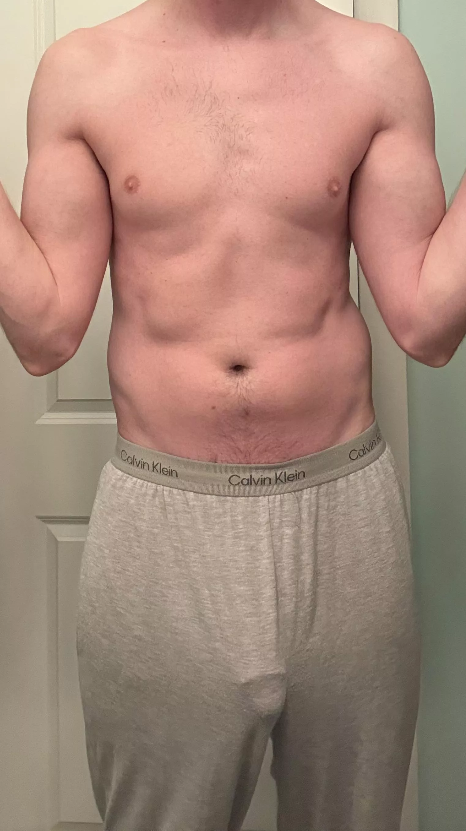 These grey sweats leave little to the imagination.  posted by cddc8990