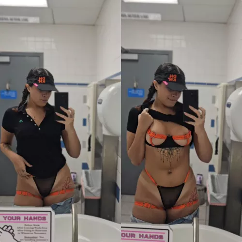 This is Dunkin's new work uniform by ariaxxo