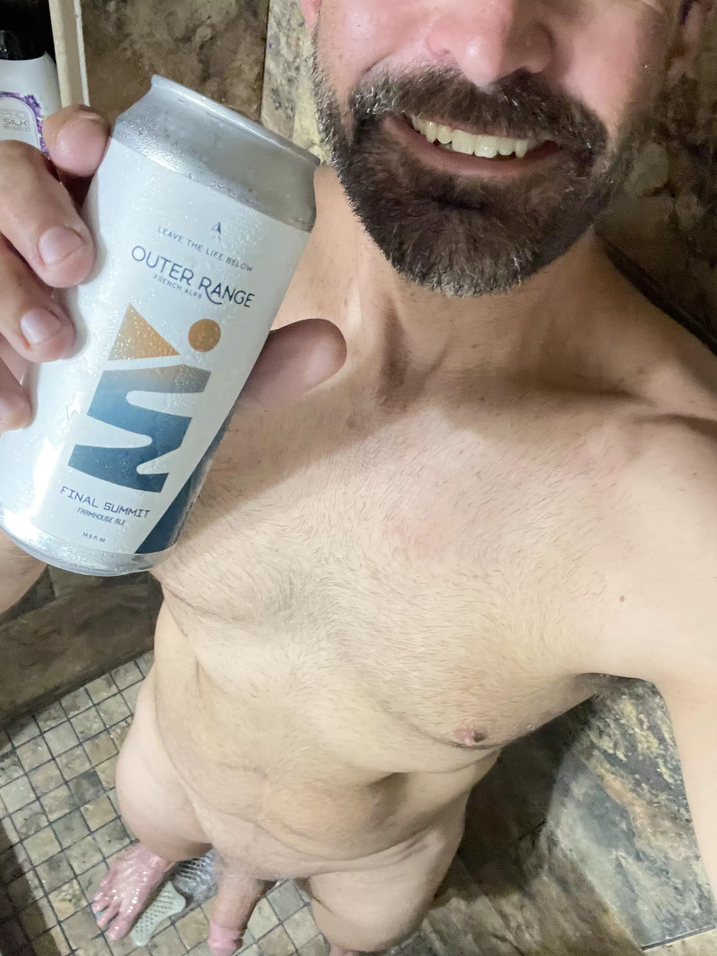 All the way from the French Alps via Colorado.  New Airbnb, bad lighting, great beer! Cheers!  posted by OkStatistician8978