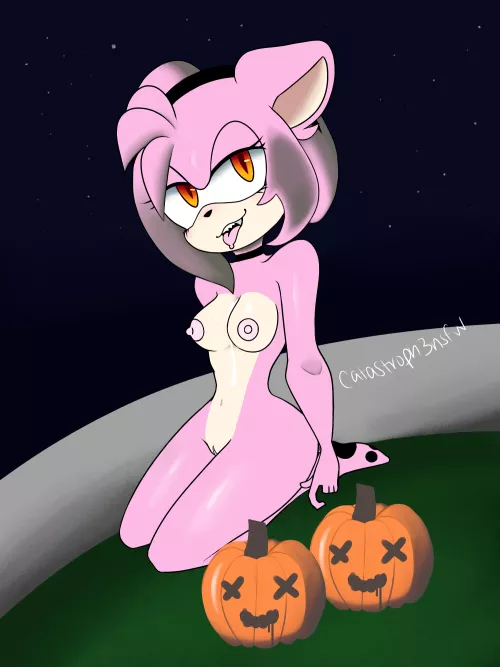 Do you want anything else~? 🥴🎃 [F] (Amy Rose) by catastroph3nsfw by catastroph3nsfw