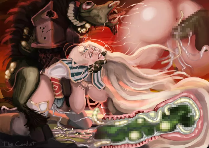 Elf Mage vs Pestigor by Conduit by Wanderingreader123