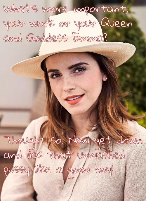 Emma needs her unwashed pussy licked by fumarenbou