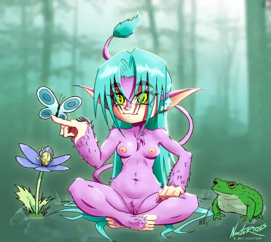 Felina the Forest Creature (by me) [F] by NocturiousArt