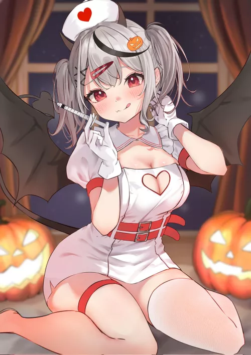 Halloween Nurse Chloe [Hololive] by A_MASSIVE_PERVERT