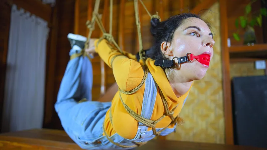 Hogtie limit training for ballgagged me [OC] by SanginiKalahari