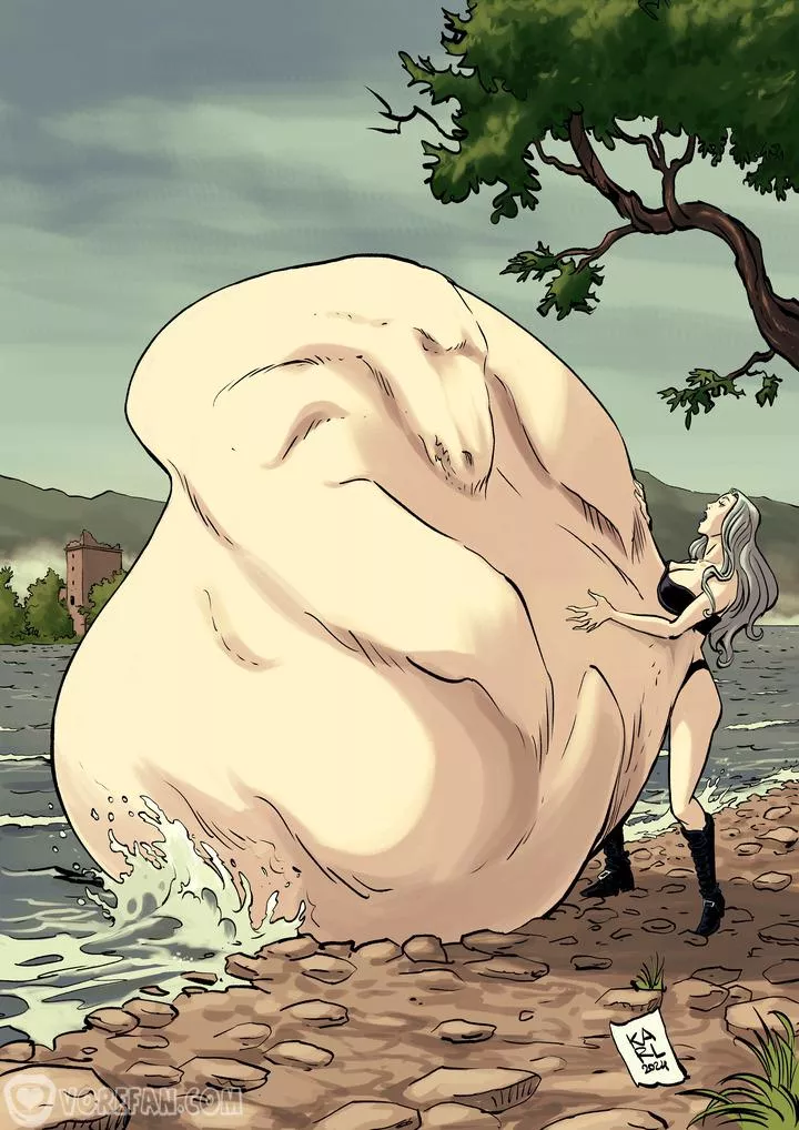 {image} A Monstrous Hunger! (Marco Dominici) [vore belly, belly expansion, digestion, nonhuman prey] posted by Cezar_Nix