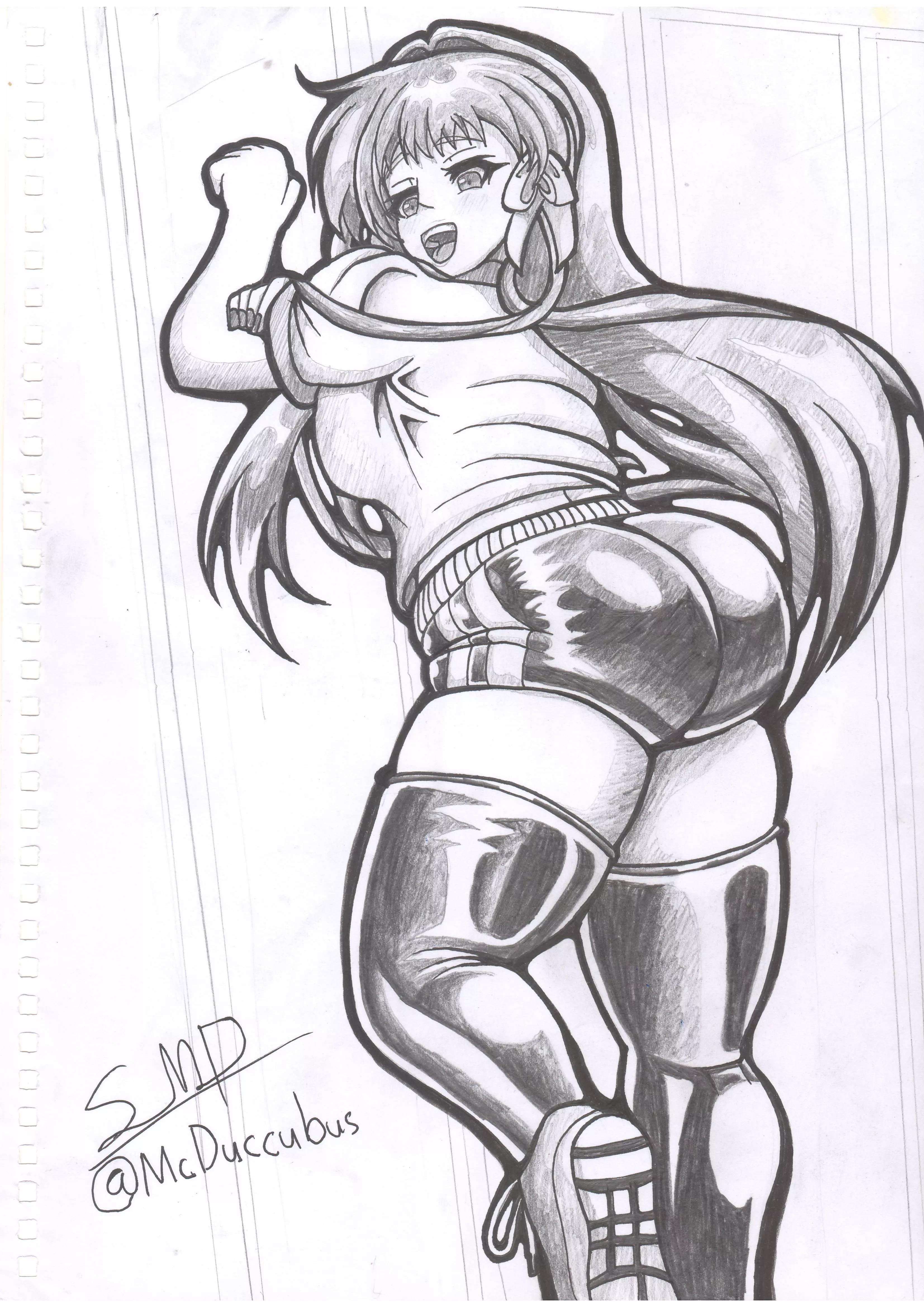  Kyou Fujibayashi in Gyn Bloomers! [Clannad] art by me posted by S_McDuccubus