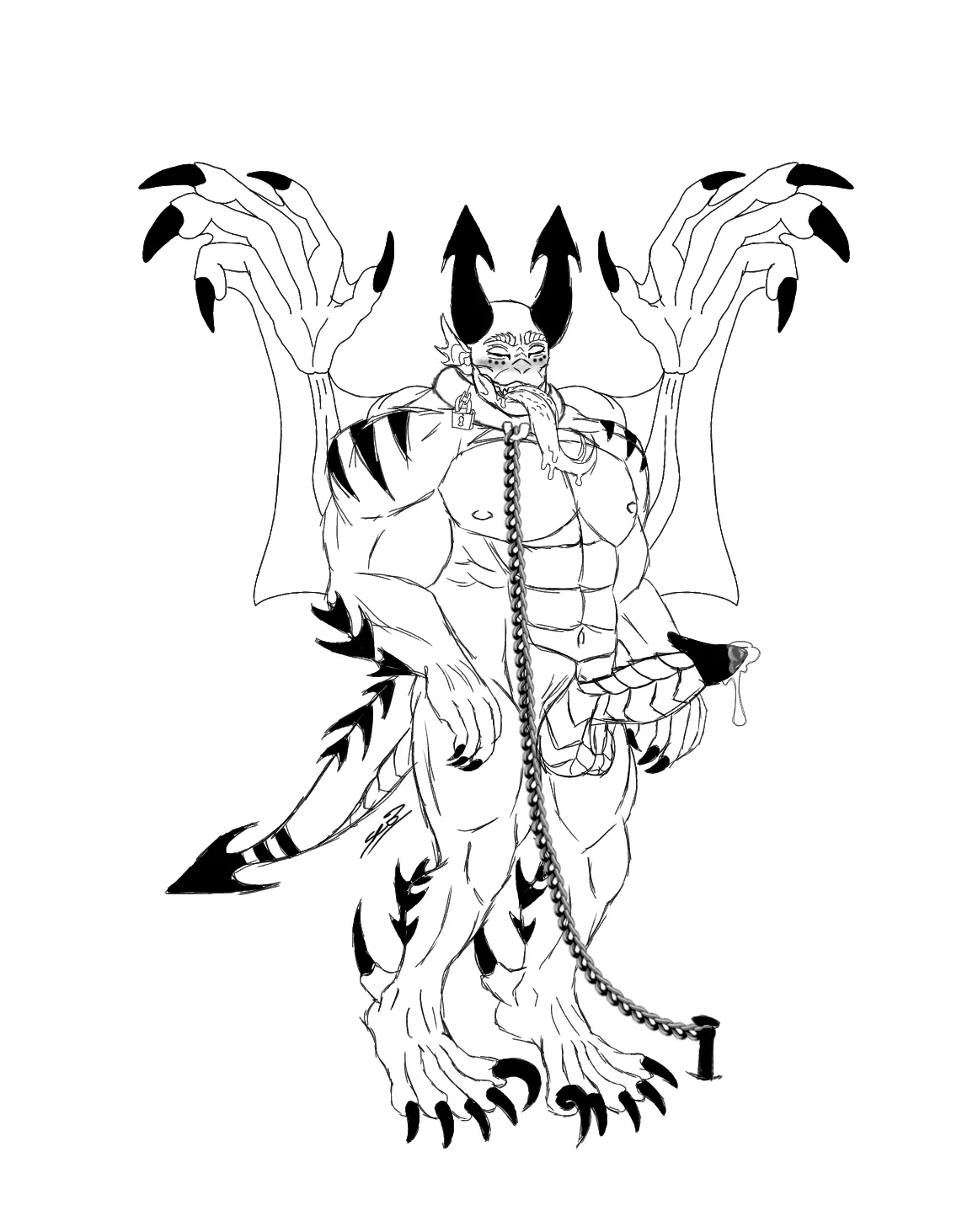 Muscle breeder dragorn (at this point its considered anthro, right?) posted by PeachMinimum7701