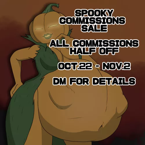 {Promo} Spooky Commissions Sale (Art by Me) by RezDewdles