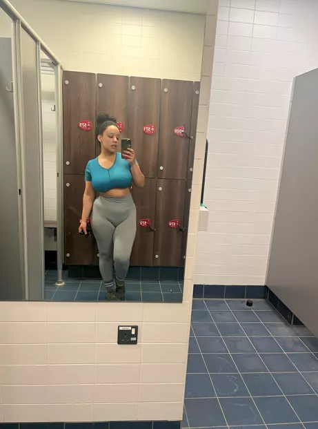 She can’t keep them hidden.
 posted by balancePonit