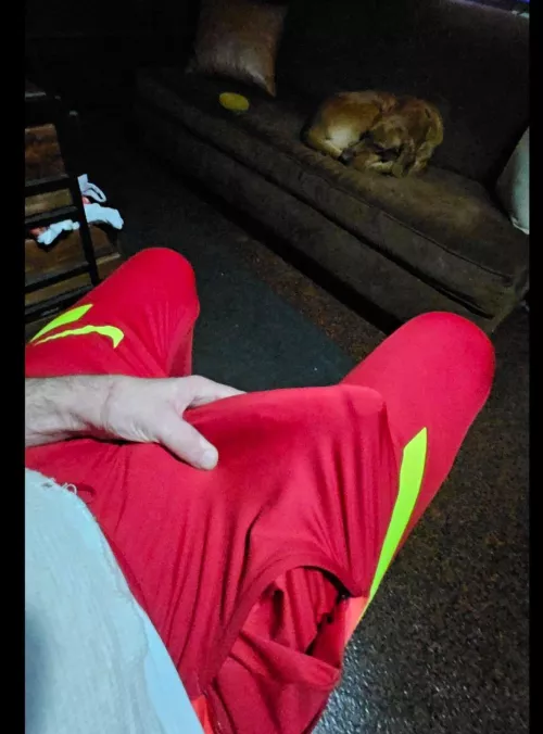  9 Inch Stick in Nike Soccer Pants by justa9er