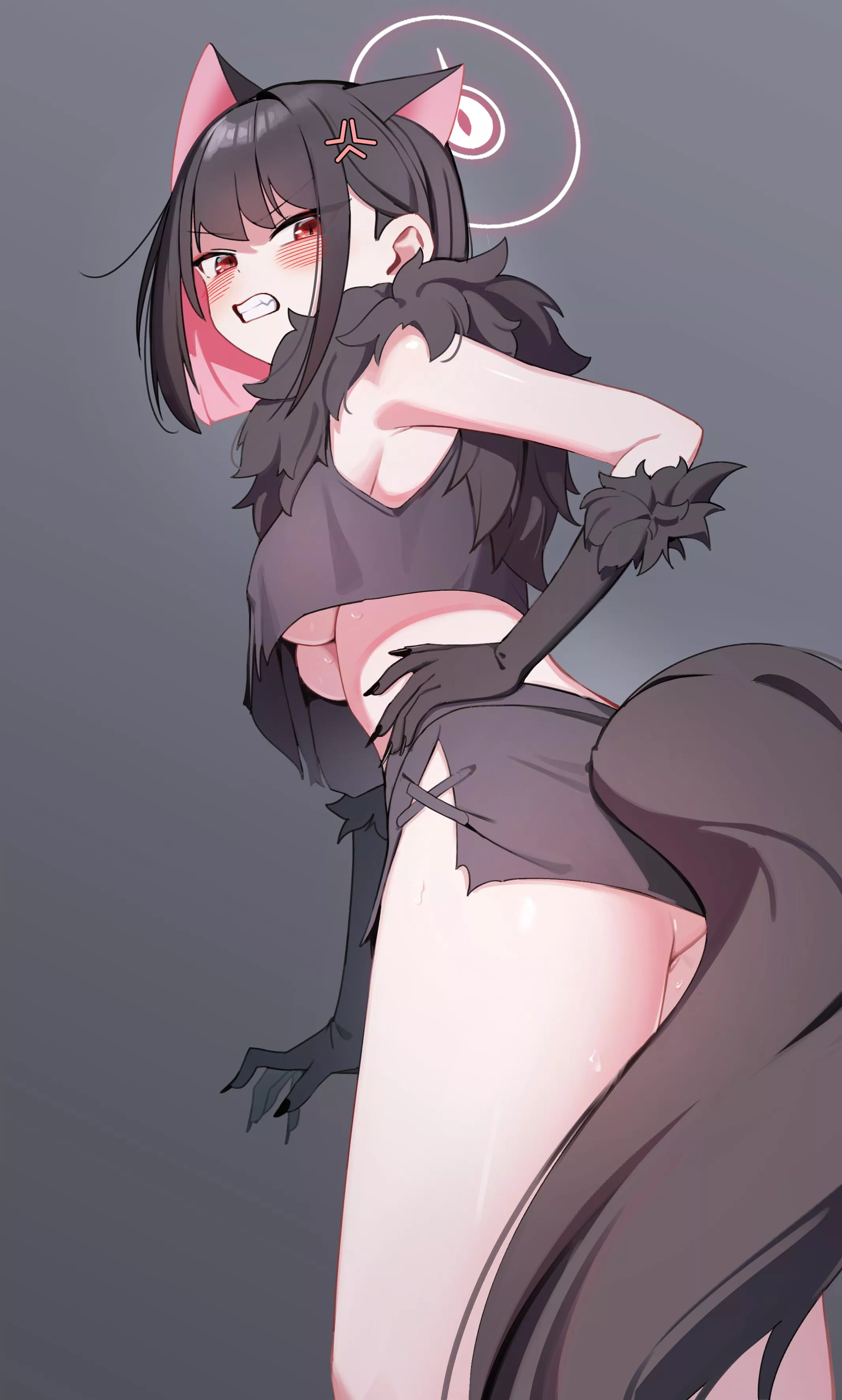 Disgusted Halloween Kazusa [Blue Archive] posted by xdragon2k