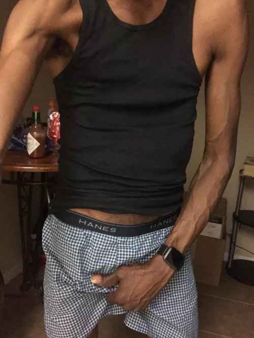 Groping my bulge bro😈 by Slim_goody45