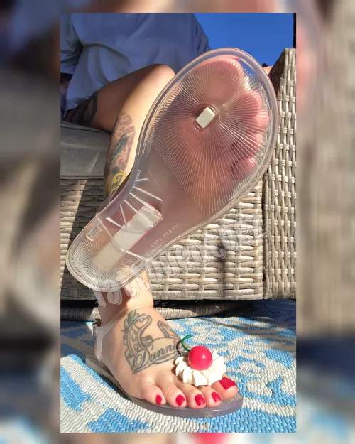 Katy Perry clear sandals  by yesmisstatt