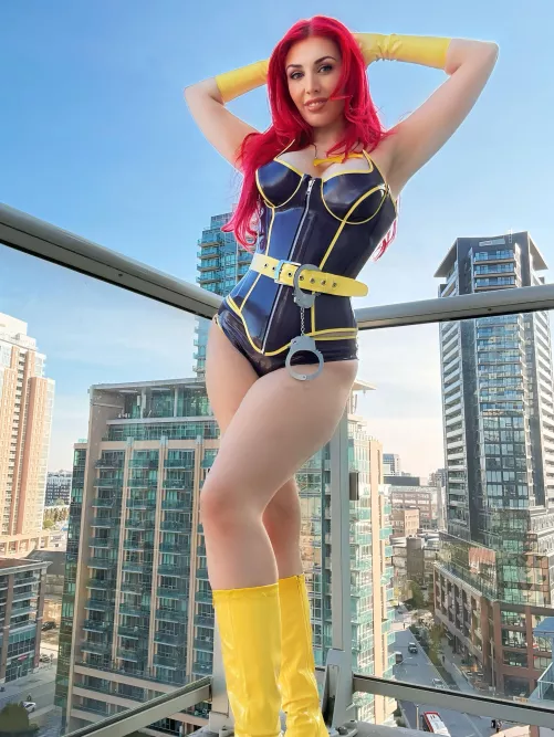 Latex bat girl with mask off! (girllikesfun)  by girllikesfun