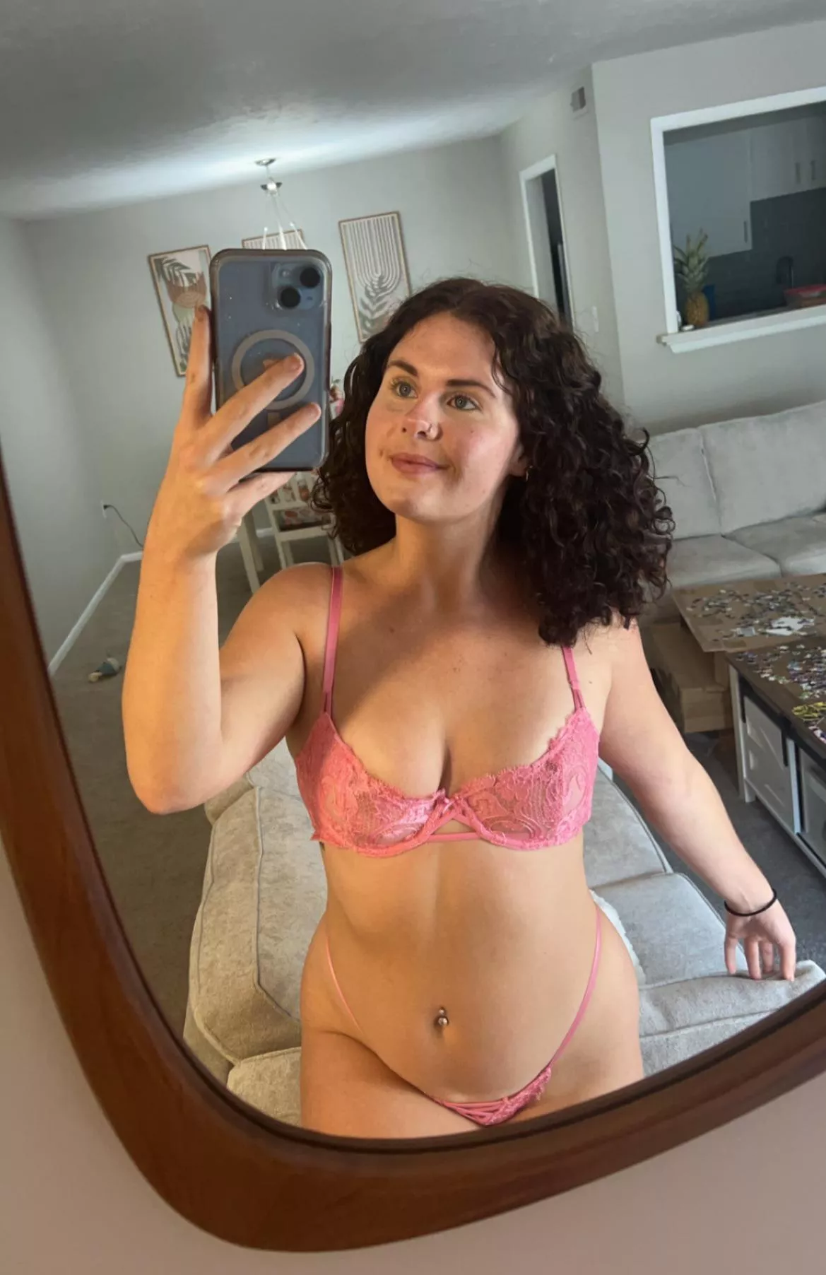 Pink looks good on me  posted by clairbear99