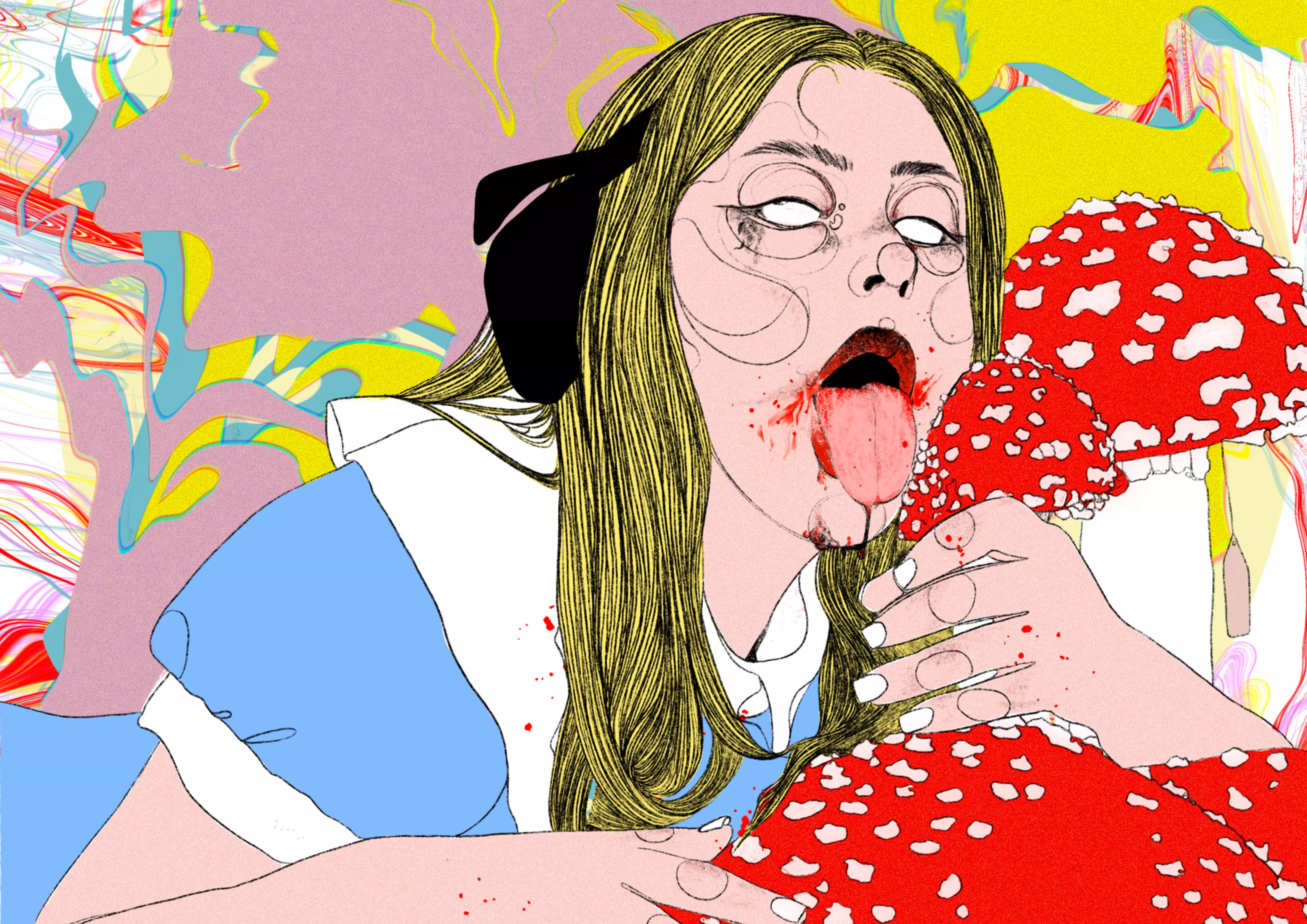 Please Alice, art by Anni Jyn 🍄🐇 posted by annijyn