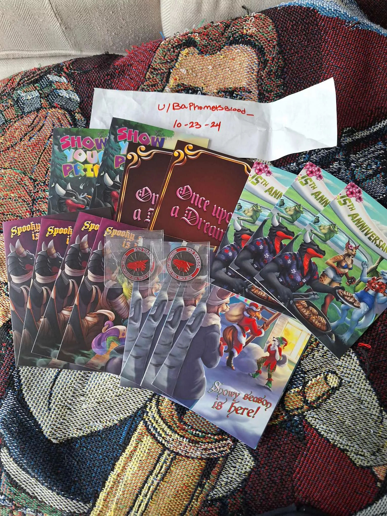 WTS BD cards and 15 year anniversary coins posted by BaphometsBlood_