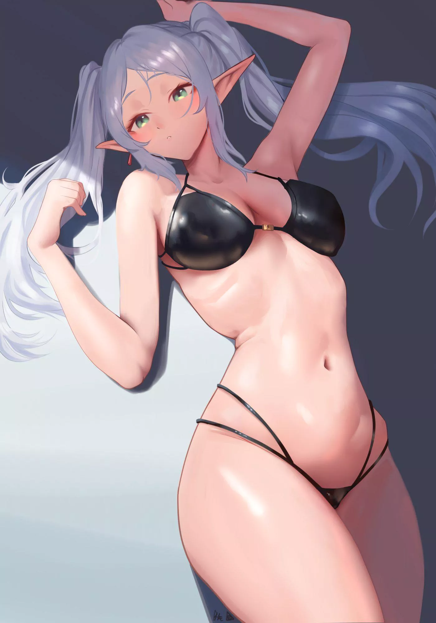 Black Bikini Frieren (Phaethon) posted by Stand-on-Toilet