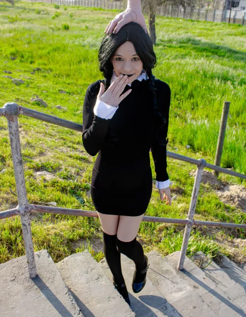 Care for a little mischief? I promise I don’t bite… unless you ask nicely. 🖤🤍🖤 by ChelseaUncovered