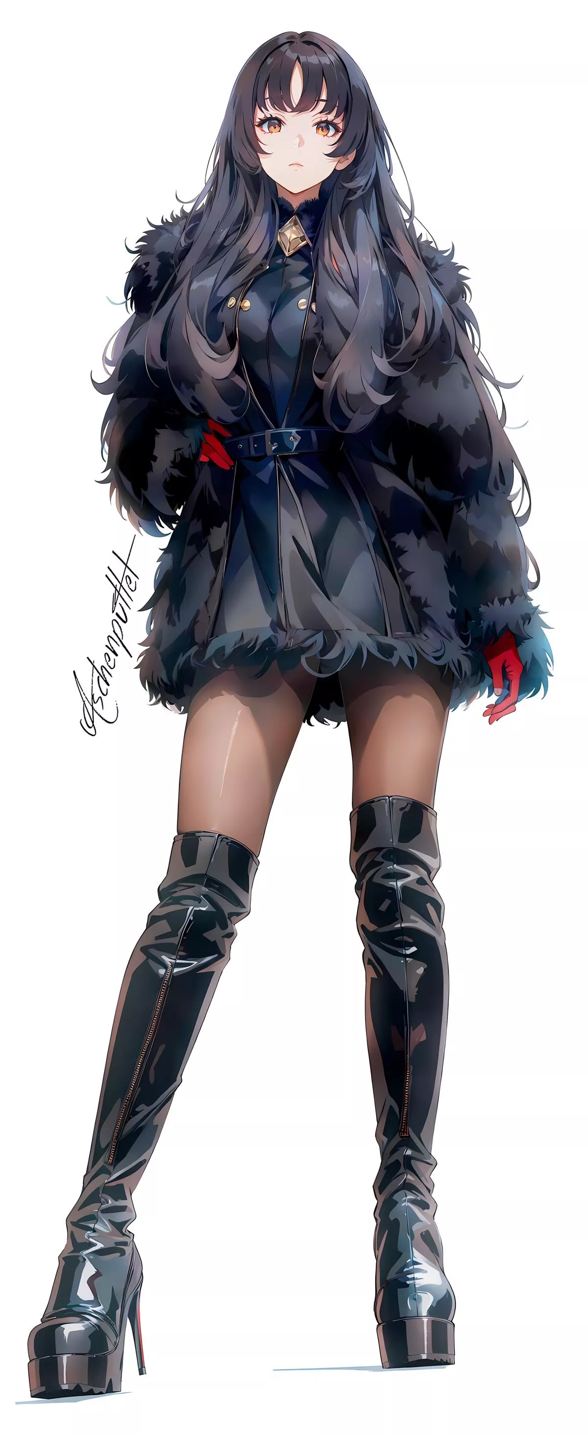 Fur Coat & Boots posted by CheetahSperm18