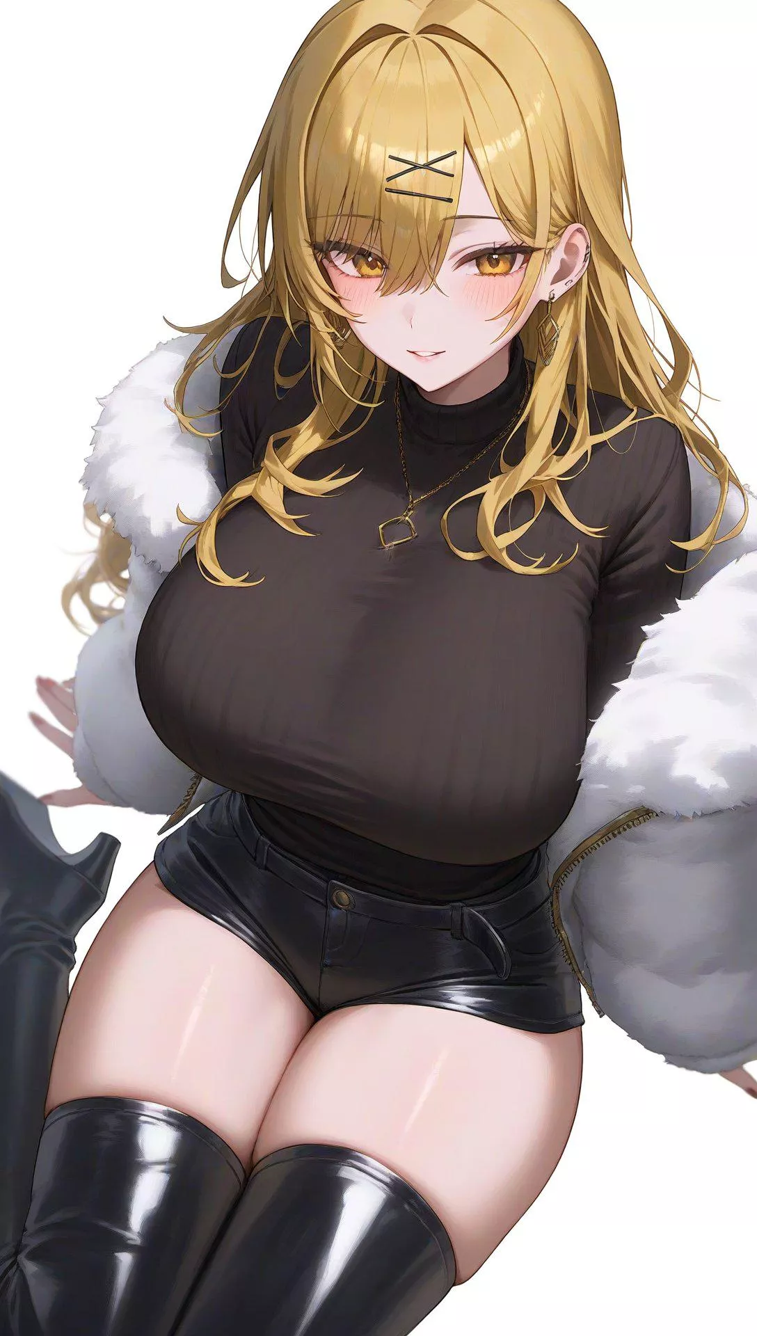 Fur Coat & Thigh Boots posted by CheetahSperm18