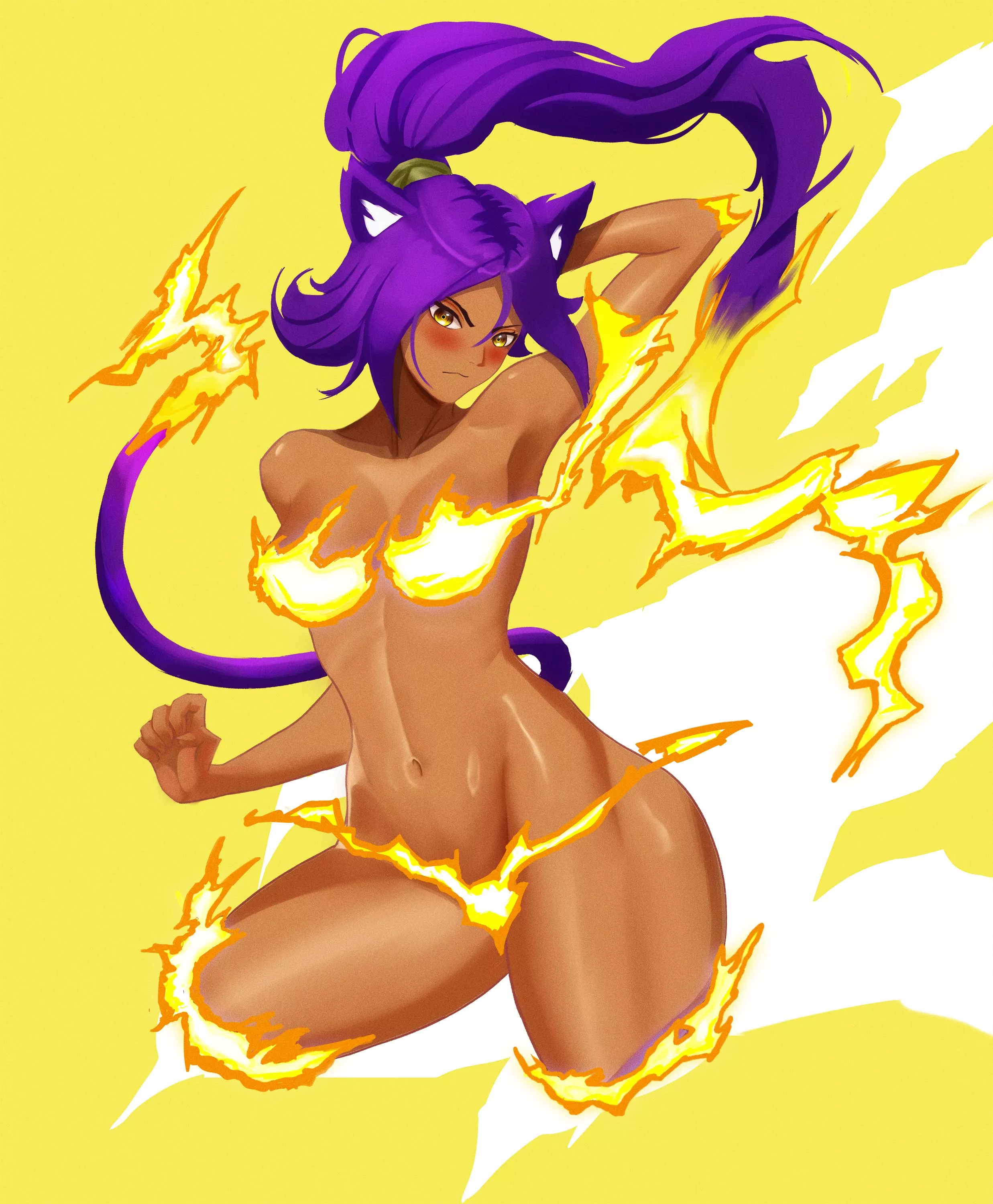 God of Thunder Yoruichi @ATH_what posted by AllTheHentai