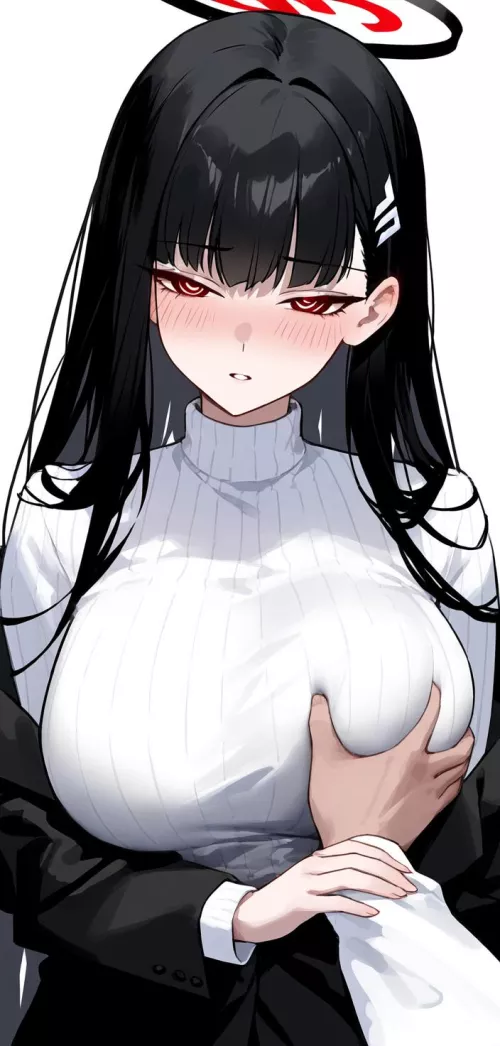 Groping Rio [Blue Archive] by CheetahSperm18