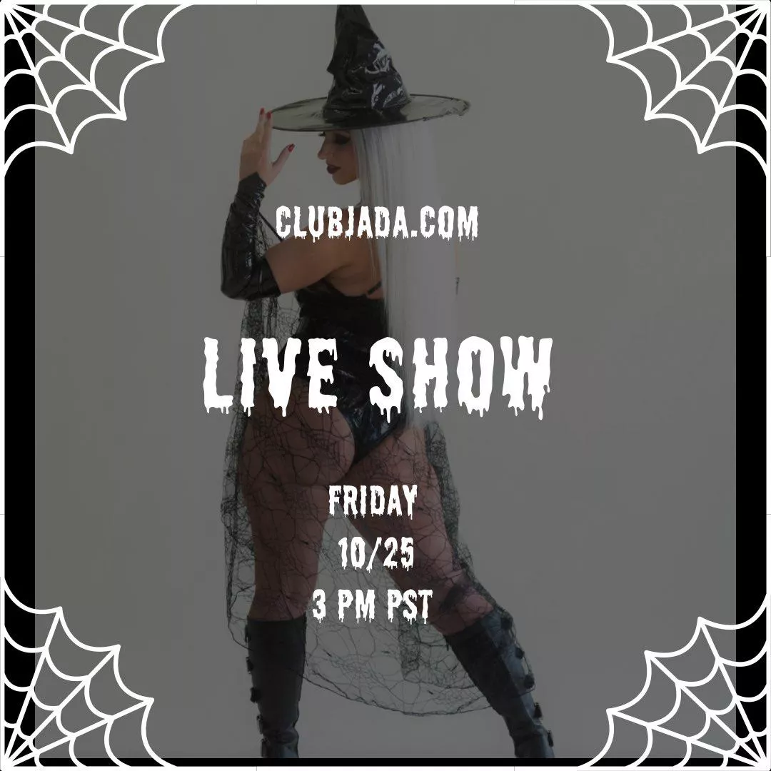 Jada Stevens live show 10/25 @ 3pm PST on Clubjada.com posted by DSCholly