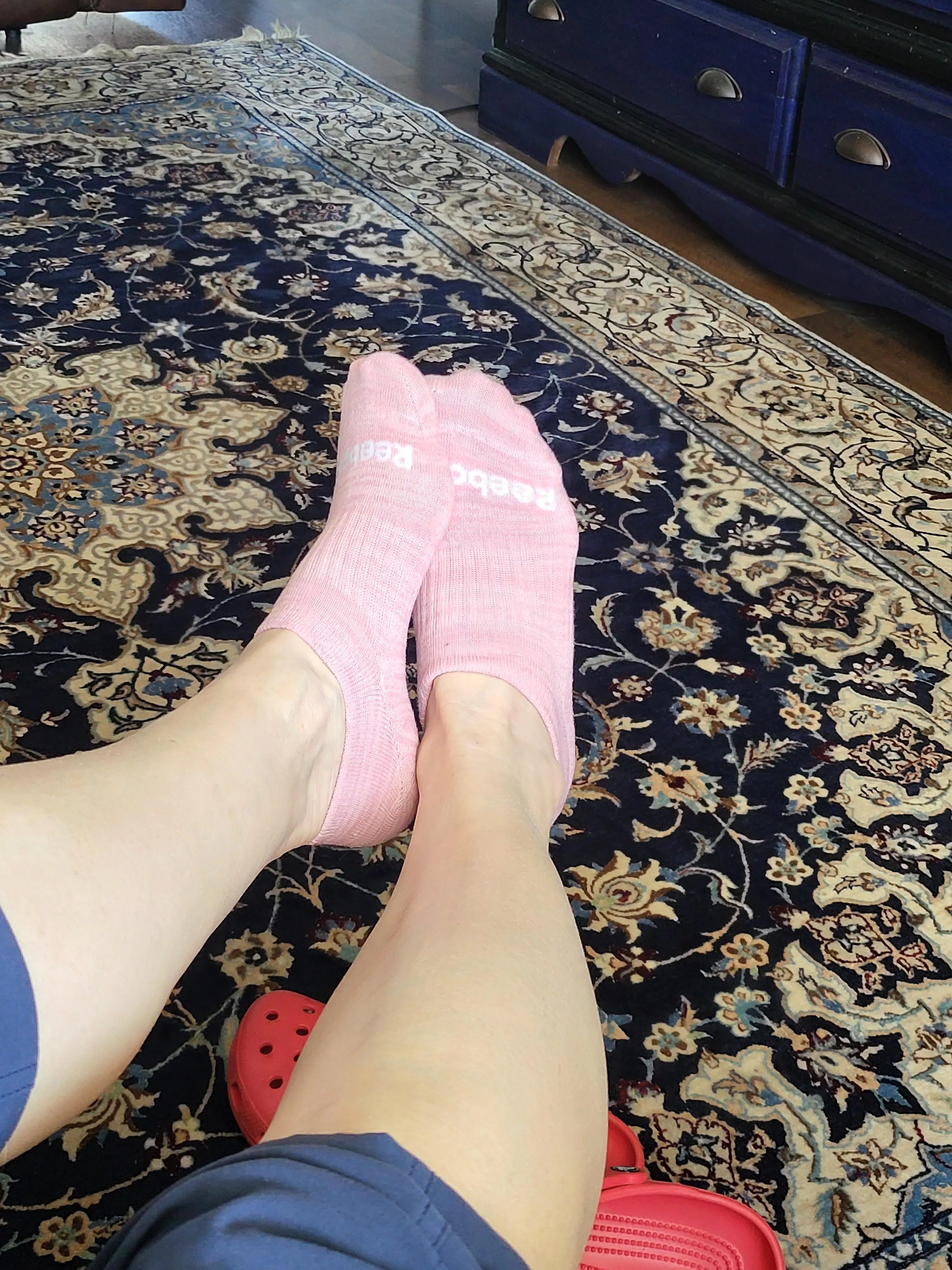 Just my feet wrapped in my pretty, new ankle socks posted by TheMacella