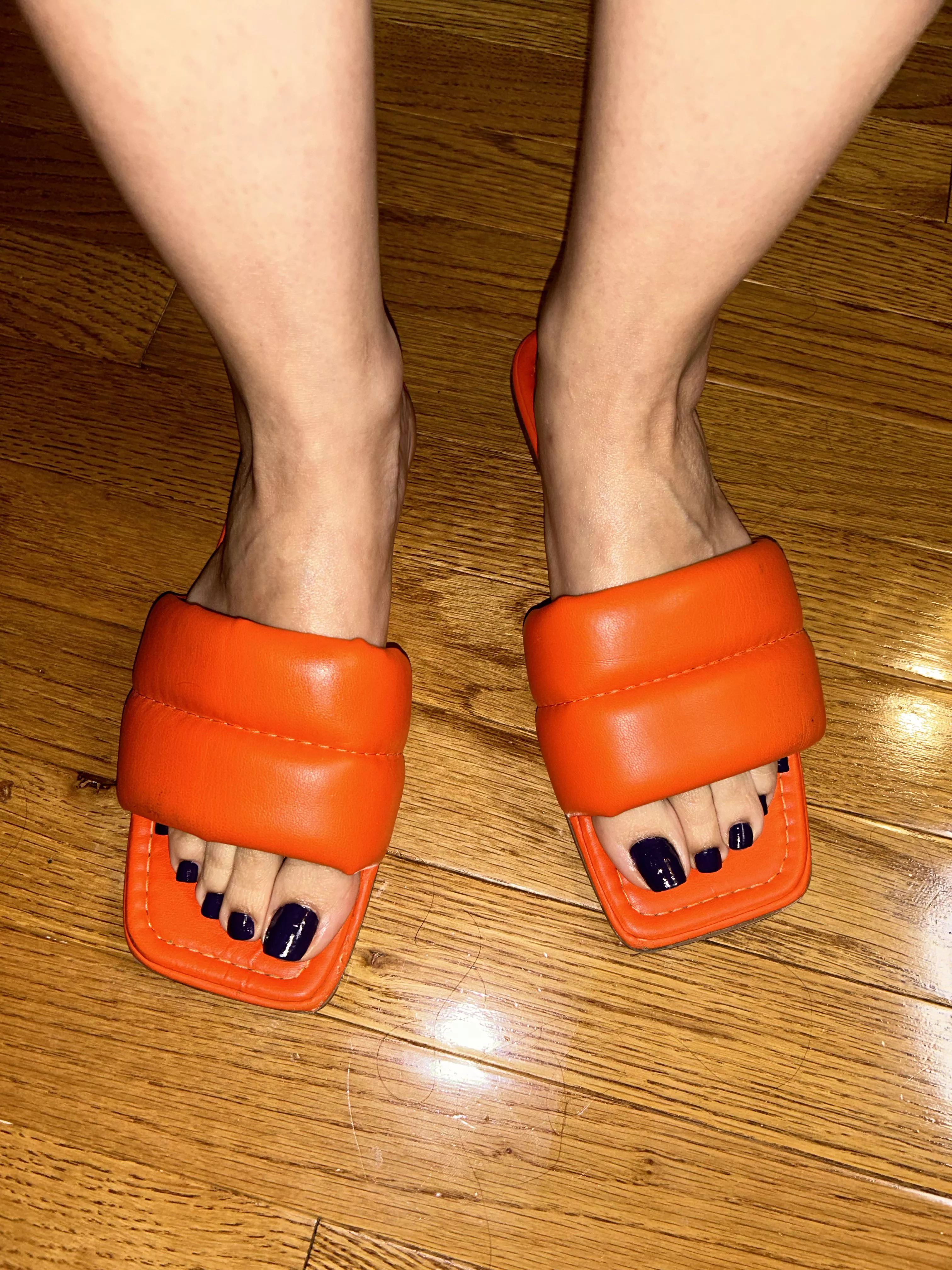 Loving this purple against the orange sandals. How about you? posted by archnemesis0923