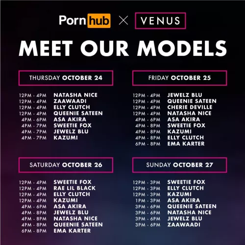 Pornhub porn stars signing at Venus Berlin by DSCholly
