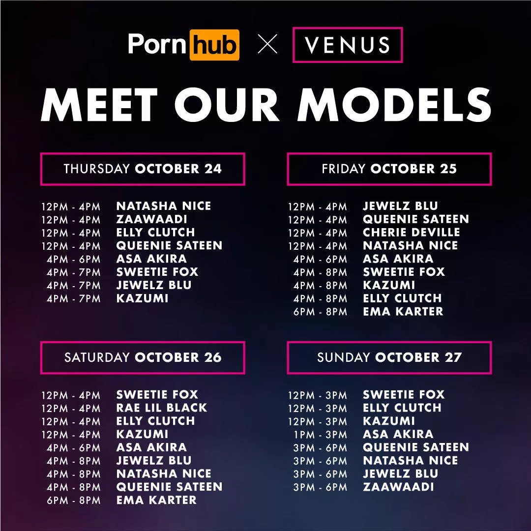 Pornhub porn stars signing at Venus Berlin posted by DSCholly