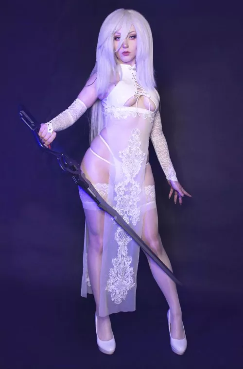 Shiroktsne as A2 from [Nier;Automata] by Weird-Doughnut7002