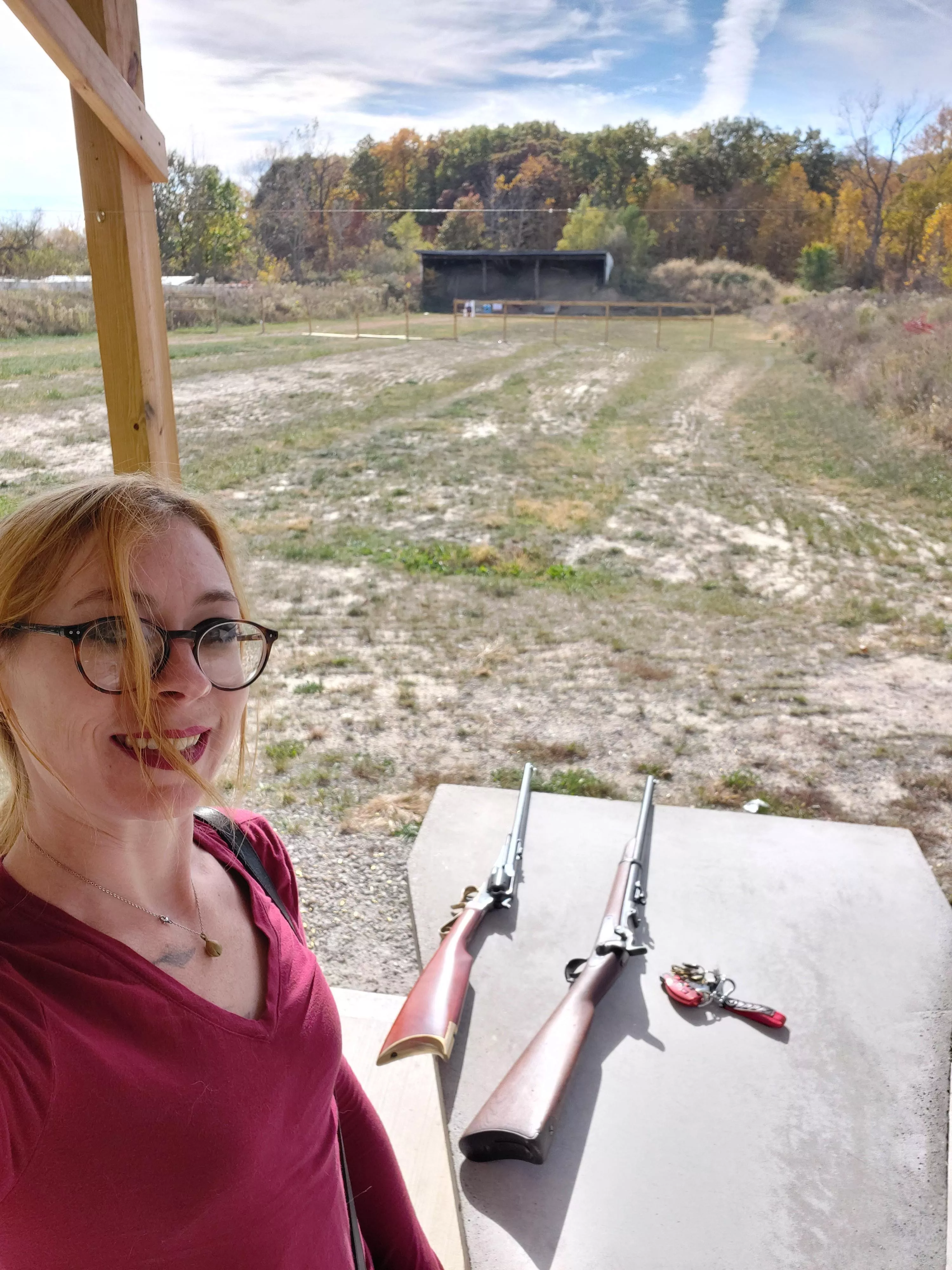 Shot my Trapdoor carbine and revolving rifle yesterday. Such a good time.  posted by MistressThrope