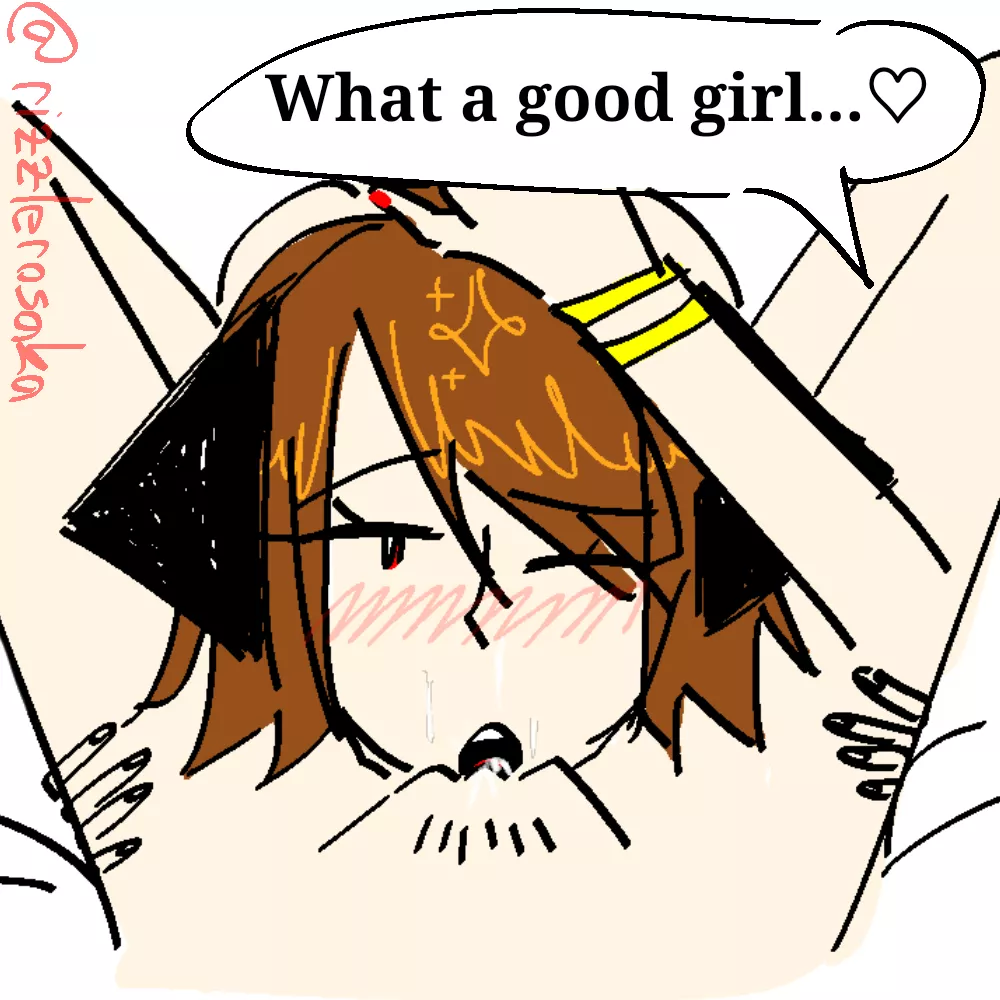 submissively eating pussy >:3 (oc) (art by me) posted by rizzlerosaka