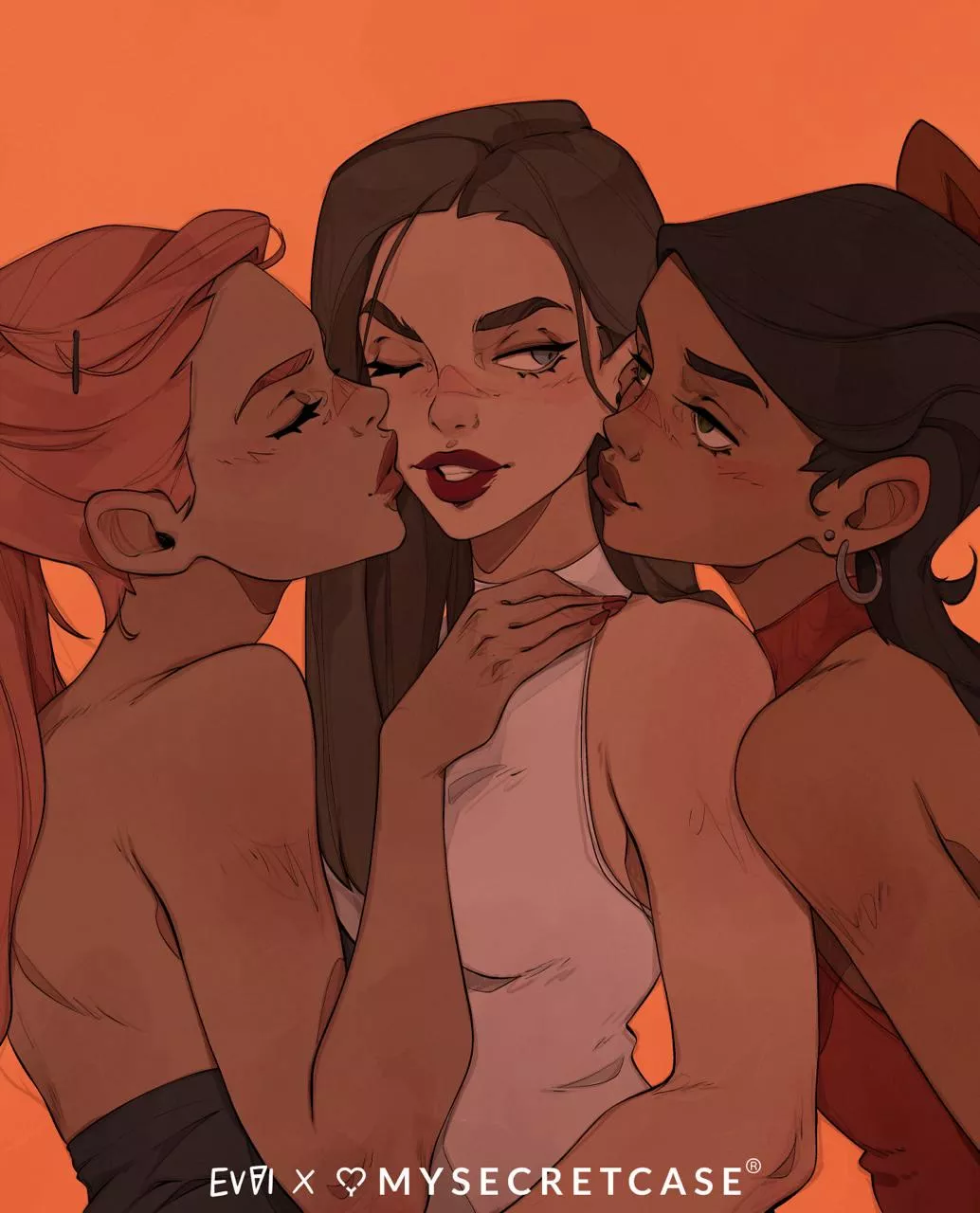 Wholesome TriYuri by evviart posted by PhoenixGirlPilot